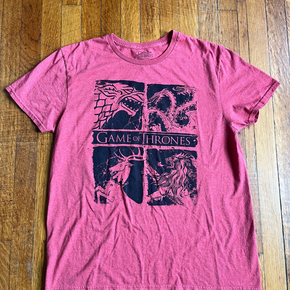 Game of Thrones red heather T-Shirt men’s size Large